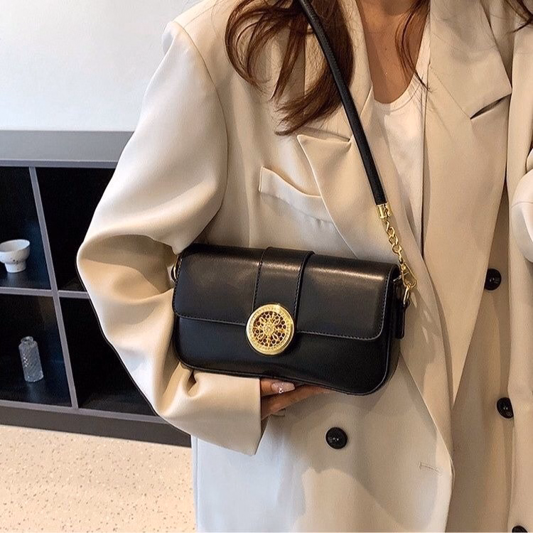 Túi Xách Nữ Da Lì Mềm Khóa Kim Đồng Hồ Lv20 - Jinbbq - Ảnh 2