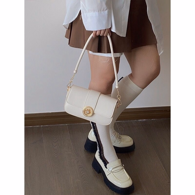 Túi Xách Nữ Da Lì Mềm Khóa Kim Đồng Hồ Lv20 - Jinbbq - Ảnh 5