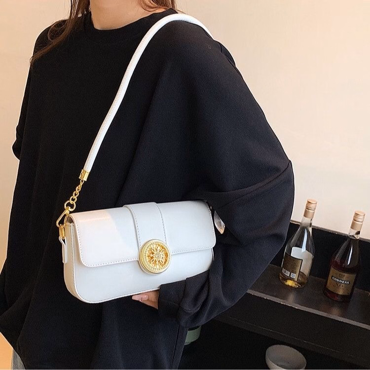 Túi Xách Nữ Da Lì Mềm Khóa Kim Đồng Hồ Lv20 - Jinbbq