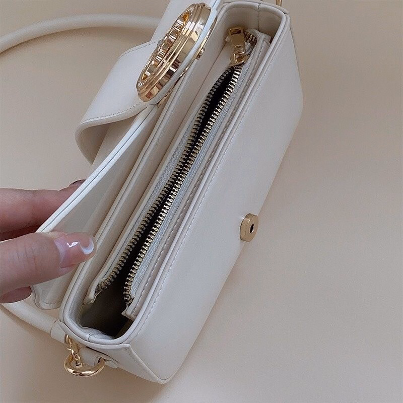 Túi Xách Nữ Da Lì Mềm Khóa Kim Đồng Hồ Lv20 - Jinbbq - Ảnh 6