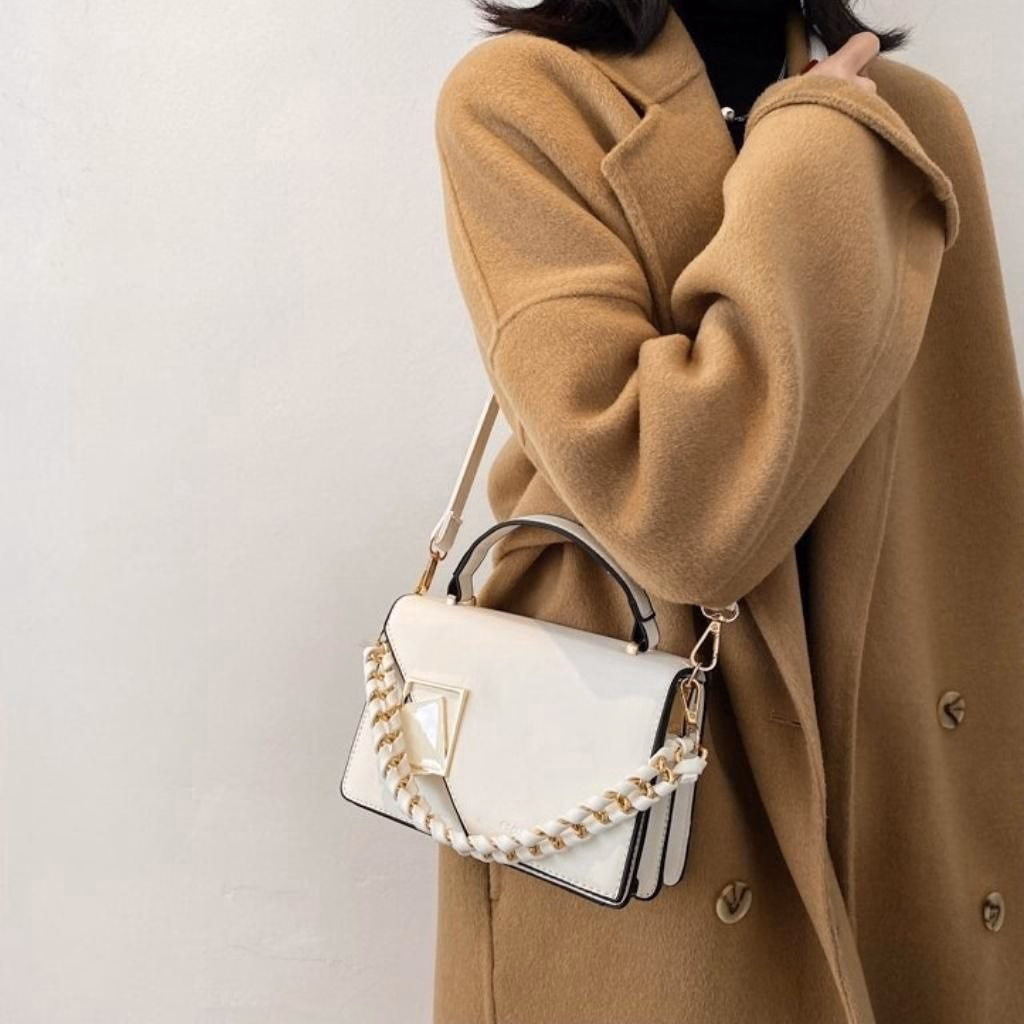 Túi Xách Nữ Hai Đáy Khóa Gương Vắt Chéo Kt23 - Jinbbq - Ảnh 4