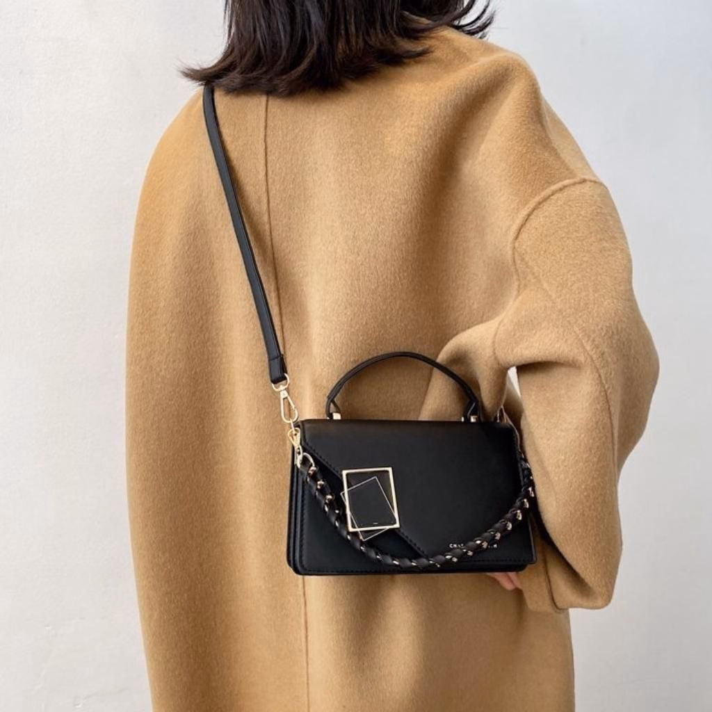 Túi Xách Nữ Hai Đáy Khóa Gương Vắt Chéo Kt23 - Jinbbq - Ảnh 9