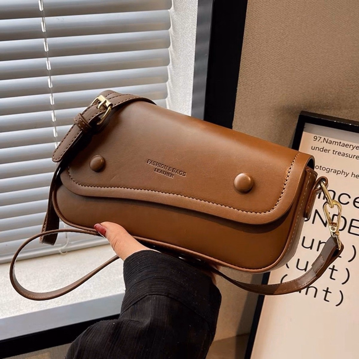 Túi Xách Nữ Dáng Yên Ngựa Quai Tết Sang Kt22 - Jinbbq - Ảnh 5