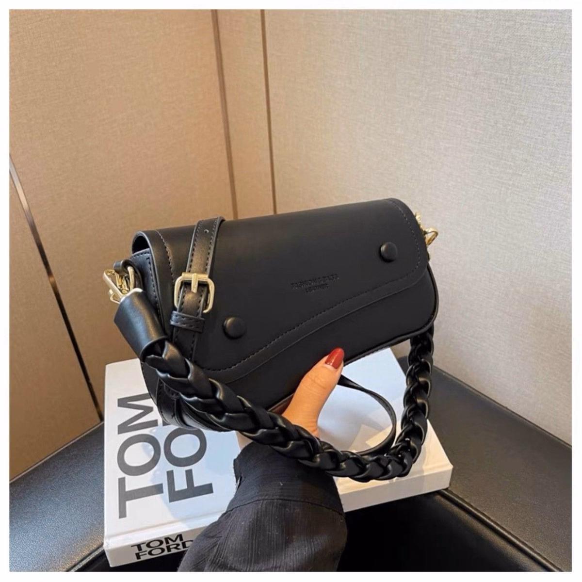 Túi Xách Nữ Dáng Yên Ngựa Quai Tết Sang Kt22 - Jinbbq - Ảnh 4