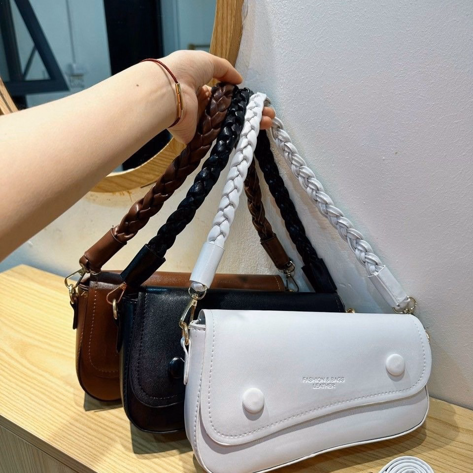 Túi Xách Nữ Dáng Yên Ngựa Quai Tết Sang Kt22 - Jinbbq - Ảnh 2