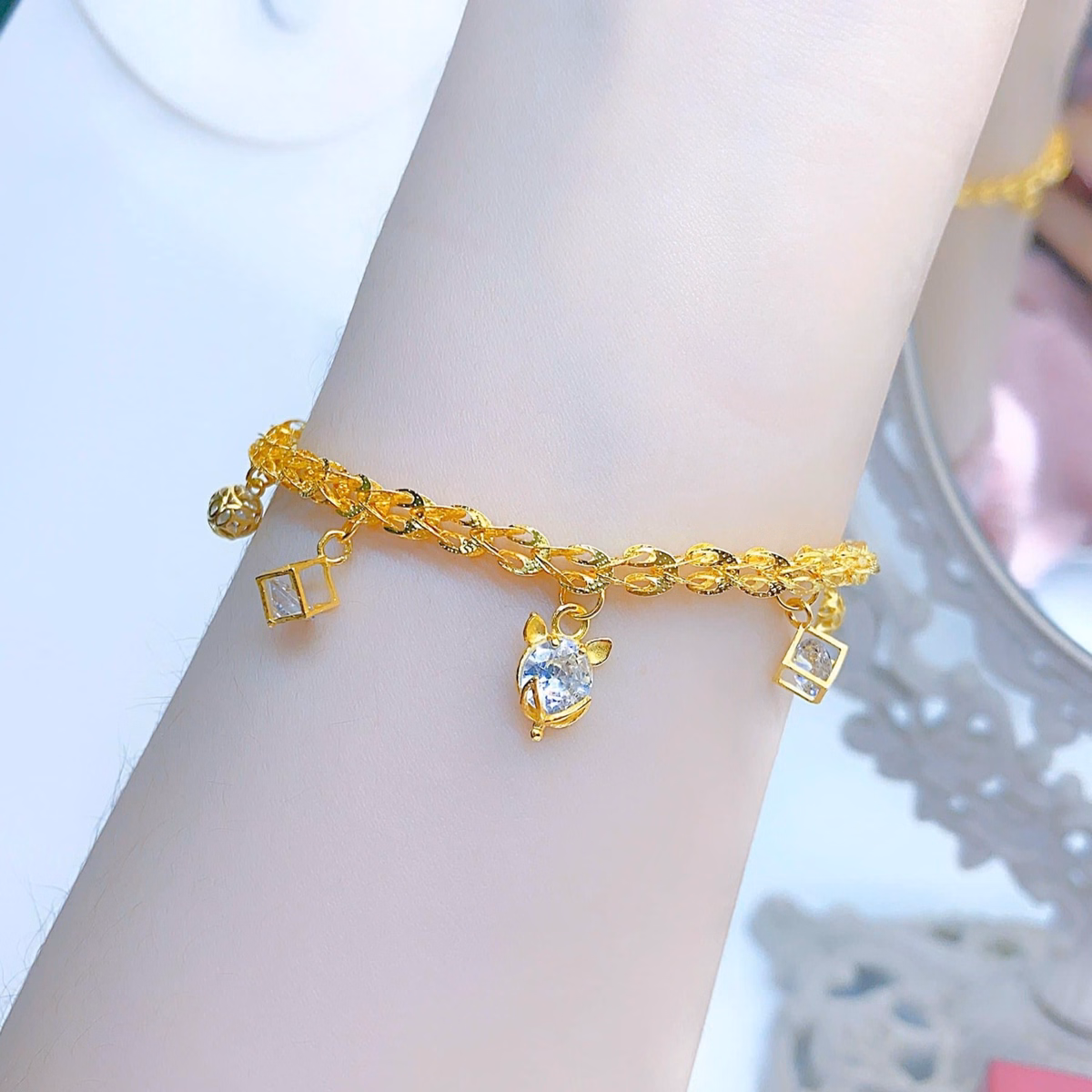 Lắc Tay Phụng Hồ Ly Bạc Ta Và Bạc Xi Vàng Cao Cấp - Thắng Giang - Ảnh 3