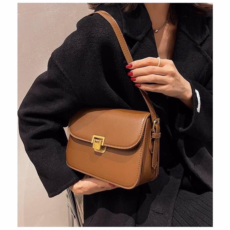 Túi Xách Nữ Khóa Sập Vuông Hh1 - Đức Huy - Ảnh 4