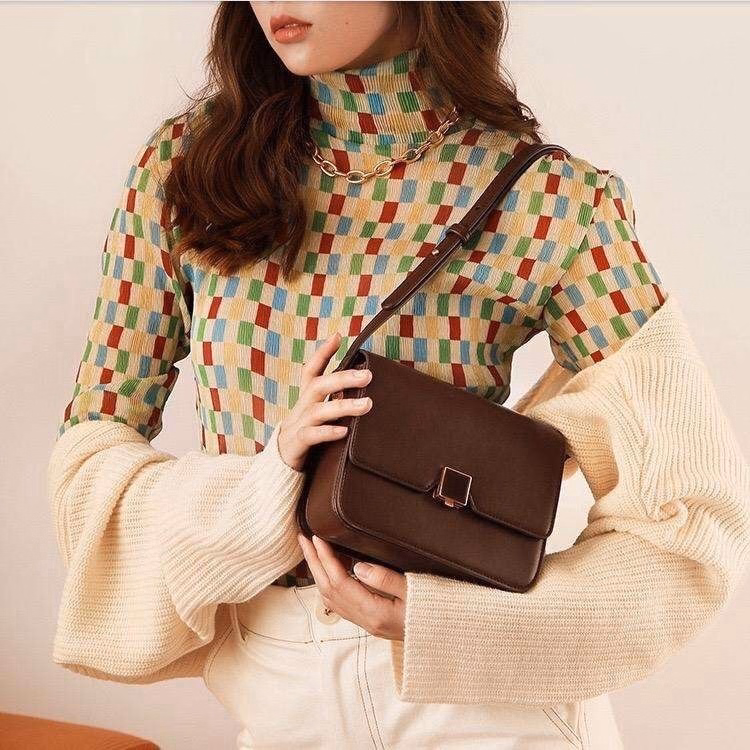 Túi Xách Nữ Khóa Gương Hình Vuông Hh3 - Đức Huy - Ảnh 2