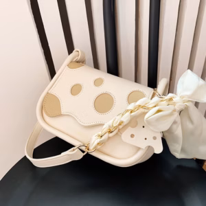 Túi Xách Nữ Phô Mai Kèm Khăn Lụa 2 Dây Đeo - Ausa House