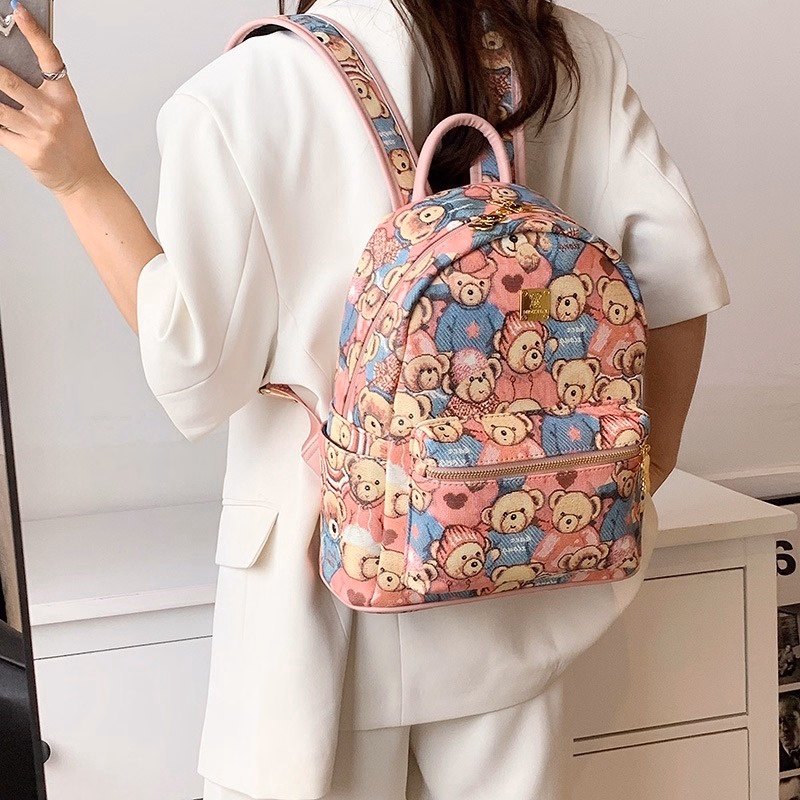 Balo Nữ Gấu Hồng Size Lớn Và Trung Đi Chơi, Đi Làm Chống Nước - Ausa House - Ảnh 5