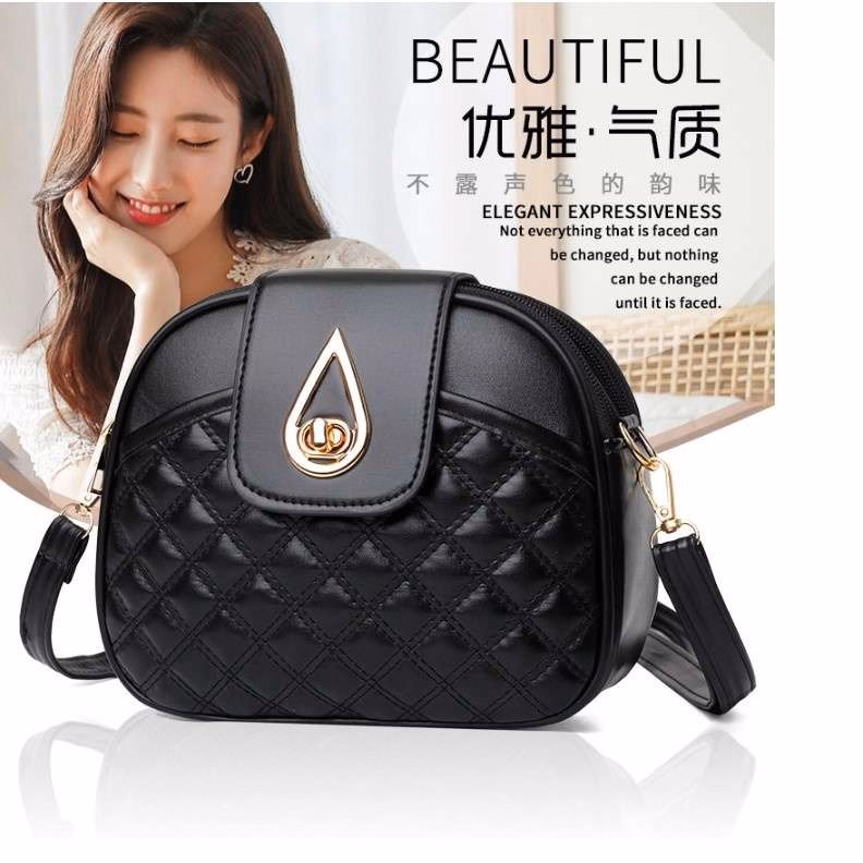 Túi Xách Nữ Khóa Giọt Lệ 3 Ngăn Kt33 - Jinbbq