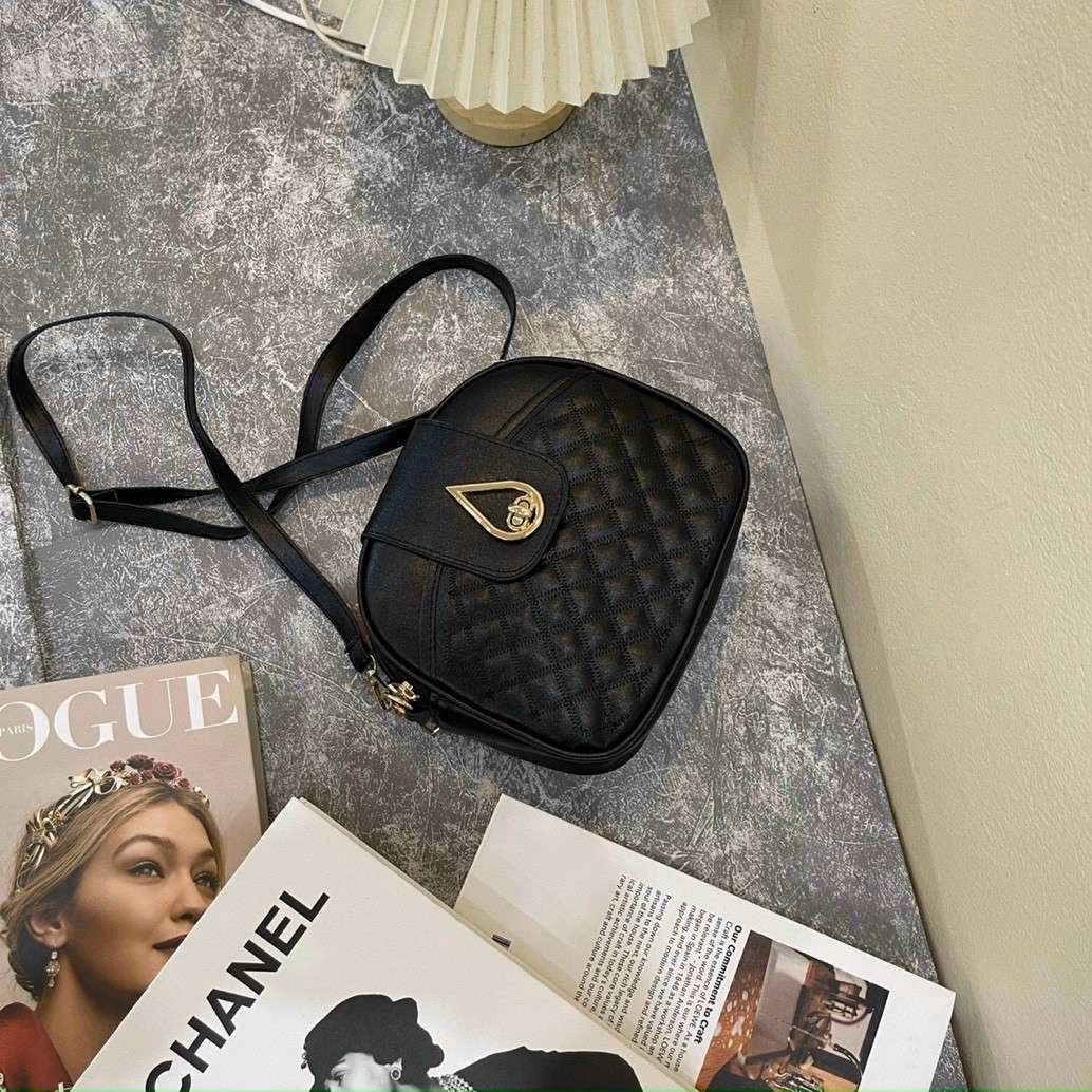 Túi Xách Nữ Khóa Giọt Lệ 3 Ngăn Kt33 - Jinbbq - Ảnh 7