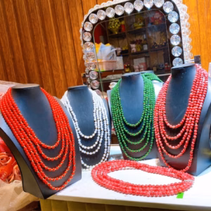 Chuỗi Vòng Cổ Năm Tầng Hầu Dâng Ngọc - Thắng Giang