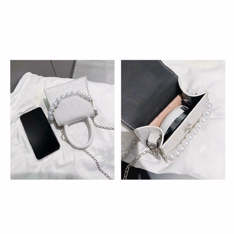 Túi Xách Nữ Dây Ngọc Trai H17 - Đức Huy - Ảnh 4