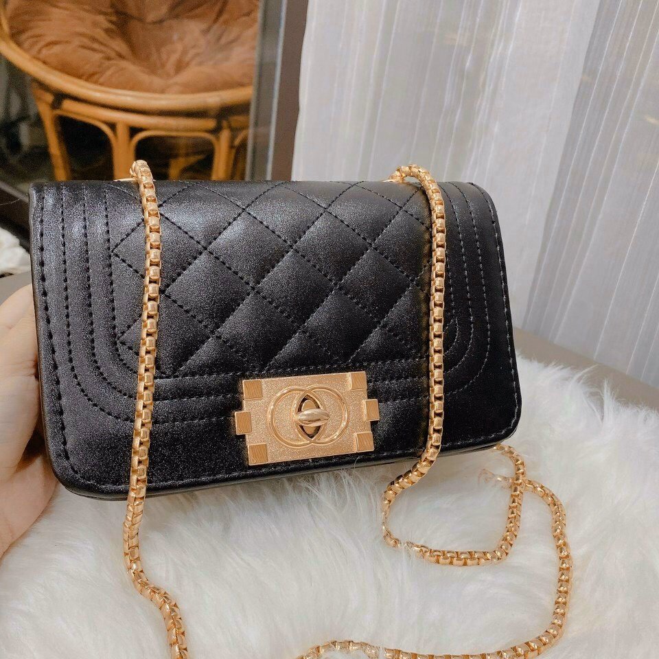 Túi Xách Nữ Khóa Xoay Dây Xích H23 - Đức Huy - Ảnh 3