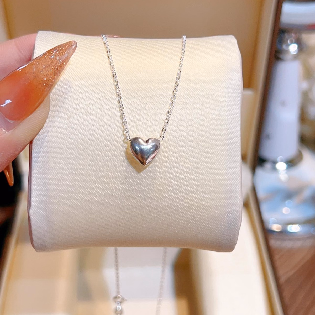 Dây Chuyền Tim Bạc Ta Cao Cấp - Thắng Giang