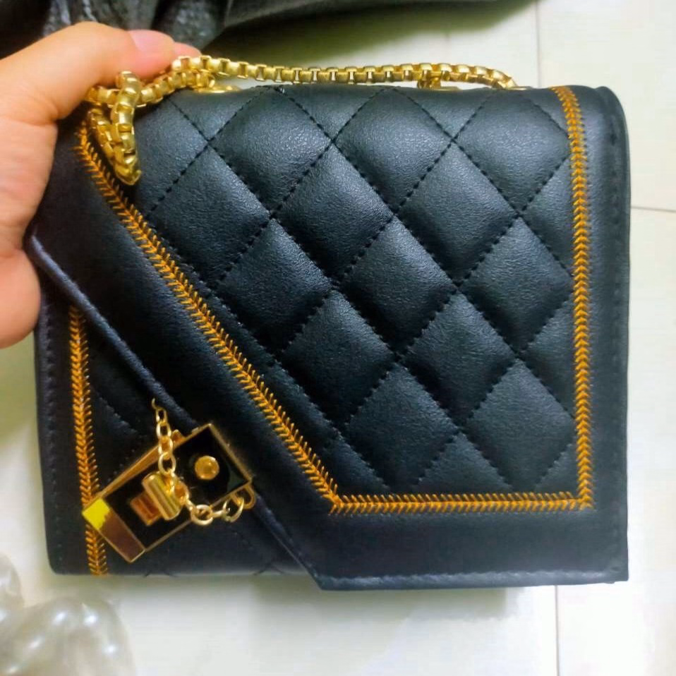 Túi Xách Nữ Nắp Lệch Khóa Chốt A5 - Đức Huy - Ảnh 4