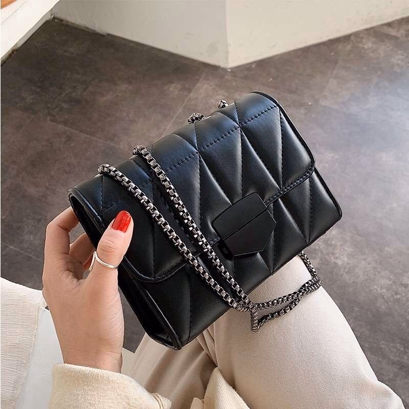 Túi Xách Nữ Khóa Nhọn Dây Xích A17 - Đức Huy - Ảnh 3