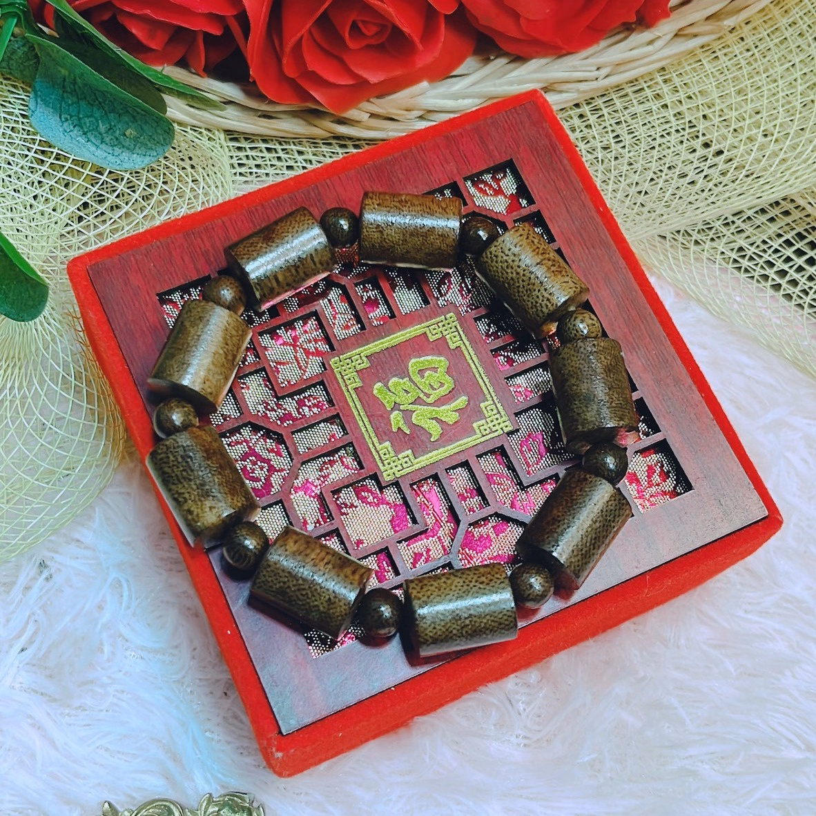 Vòng Tay Nam Đốt Trúc 12 Ly Trầm Hương Tốc Thiên Nhiên - Thắng Giang - Ảnh 4