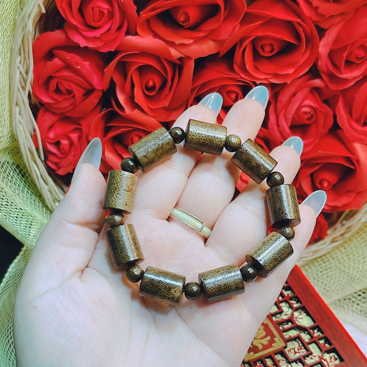 Vòng Tay Nam Đốt Trúc 12 Ly Trầm Hương Tốc Thiên Nhiên - Thắng Giang - Ảnh 5