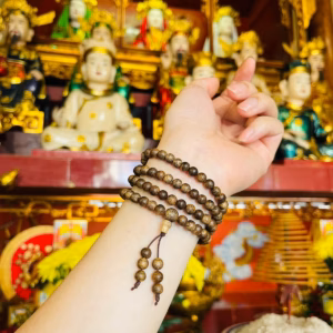 Trầm Rừng Lào Thiên Nhiên 108 Hạt 6 Ly Thơm Ngọt - Thắng Giang