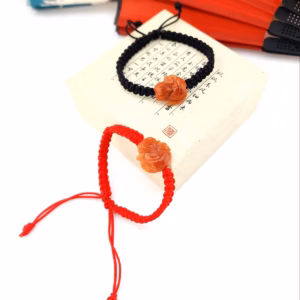 Vòng Tay Hồ Ly Ngọc Cẩm Thạch Huyết Thiên Nhiên Tết Dây - Thắng Giang