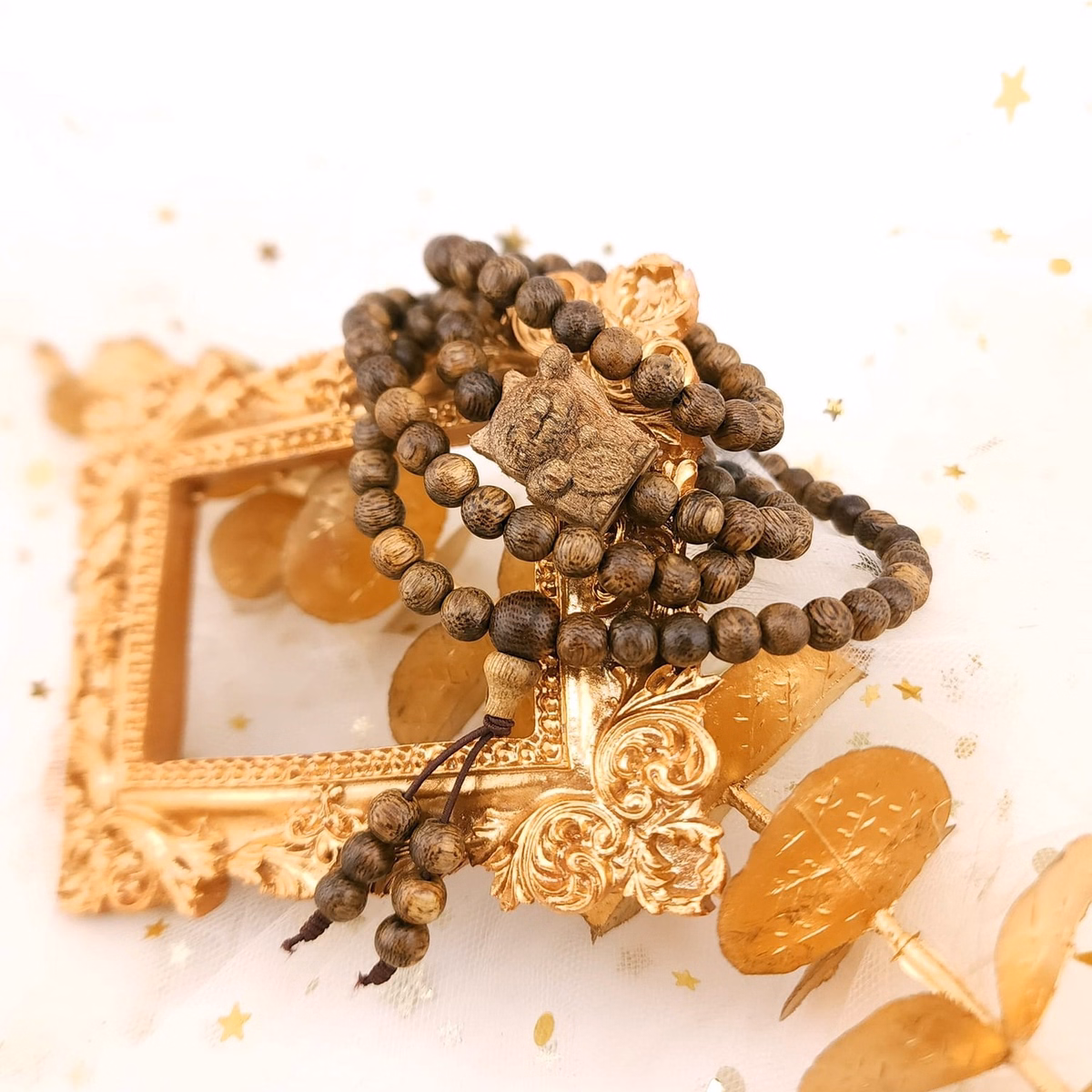 Vòng Tay Trầm Hương Tốc Thiên Nhiên Phối Mèo Thần Tài Chiêu Tài Lộc - Thắng Giang - Ảnh 7