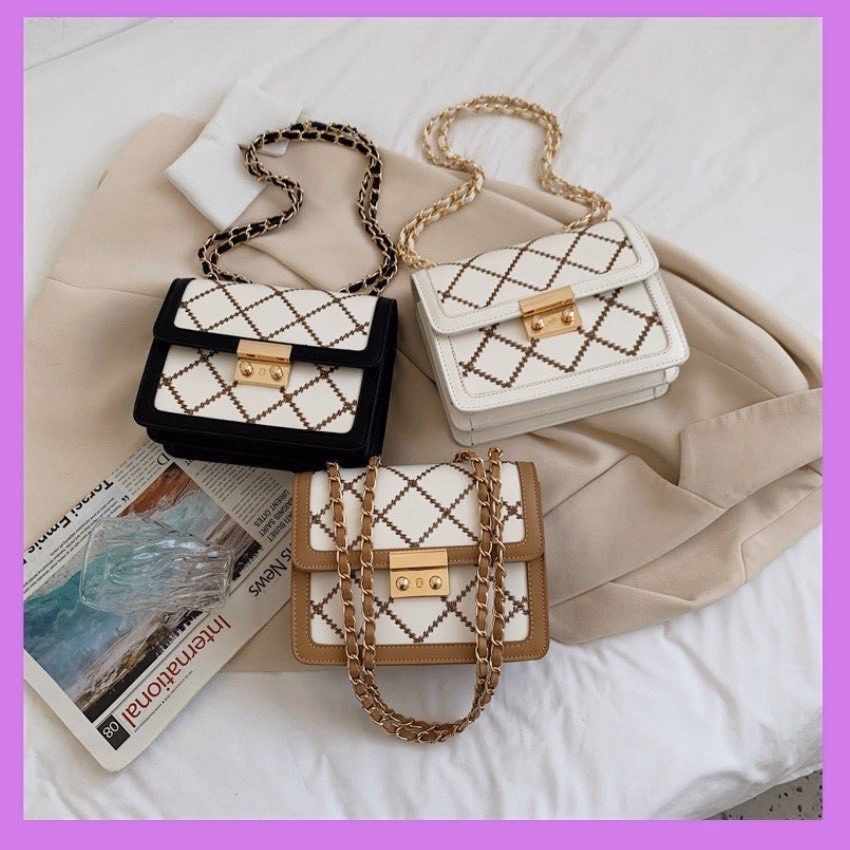 Túi Xách Nữ Trám Viền Nâu – Phong Cách Và Đẳng Cấp Wh59 - W20 - Winnie House - Ảnh 4