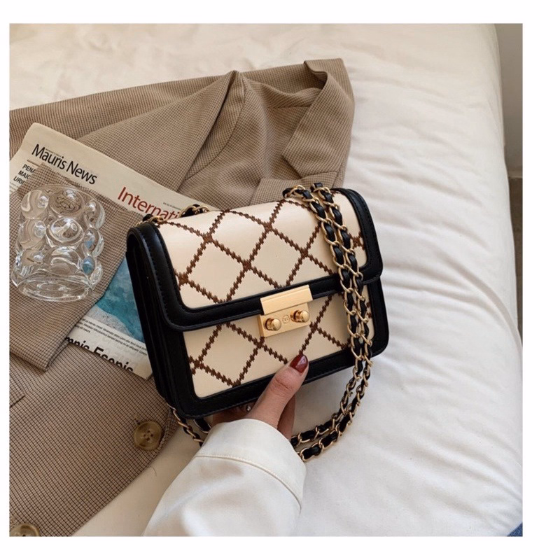 Túi Xách Nữ Trám Viền Nâu – Phong Cách Và Đẳng Cấp Wh59 - W20 - Winnie House - Ảnh 14