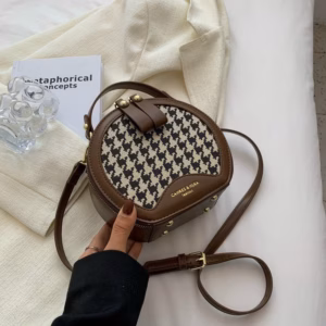 Túi Nữ Cốp Tròn Đeo Chéo Vải Dạ Có Quai Xách Cầm Tay Wh11 - Winnie House