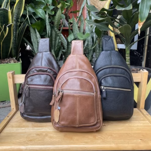 Túi Đeo Chéo Da Bò Thật Phong Cách Nam Tính Thiết Kế Hiện Đại Cb03Tl - Zinpro