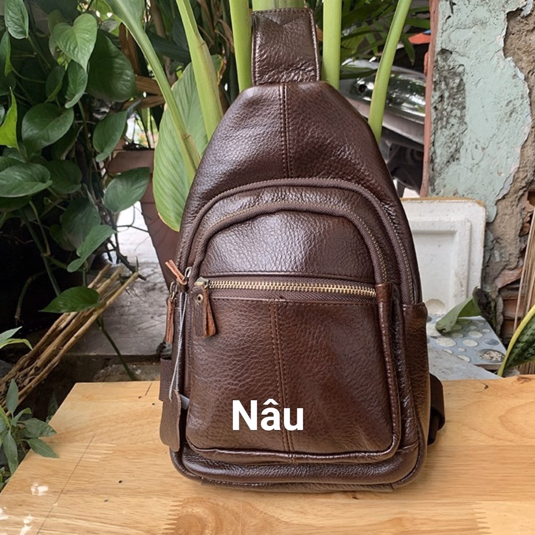 Túi Đeo Chéo Da Bò Thật Phong Cách Nam Tính Thiết Kế Hiện Đại Cb03Tl - Zinpro - Ảnh 5