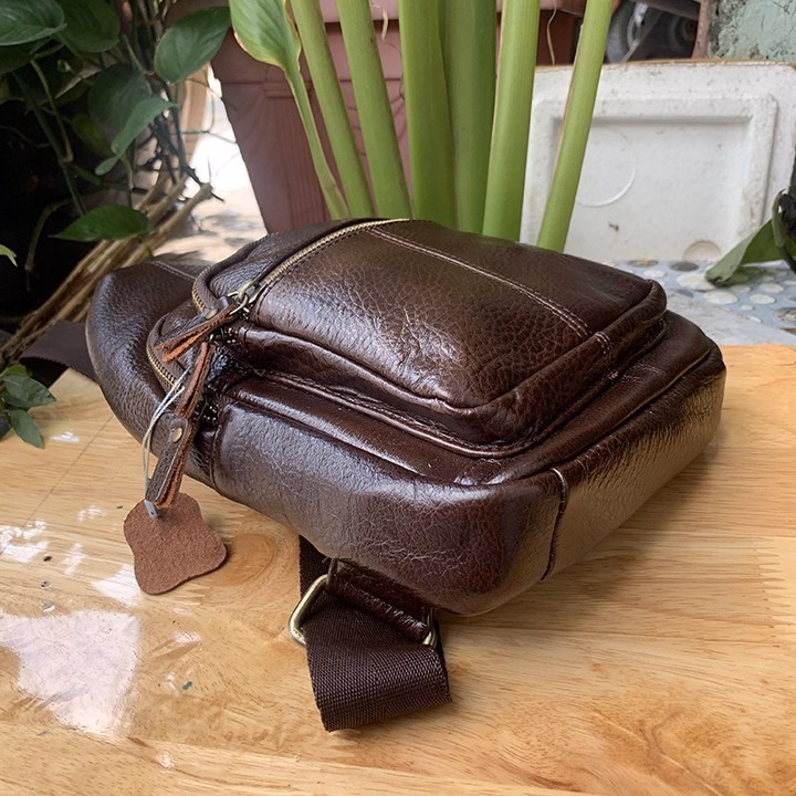 Túi Đeo Chéo Da Bò Thật Phong Cách Nam Tính Thiết Kế Hiện Đại Cb03Tl - Zinpro - Ảnh 7