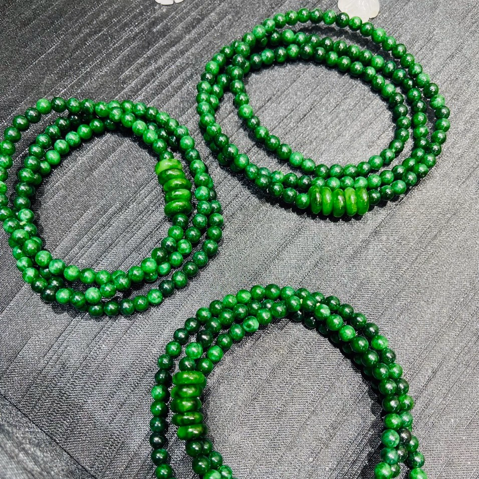 Vòng Tay Ngũ Điếu Ngọc Cẩm Thạch Sơn Thủy Thiên Nhiên - Thắng Giang