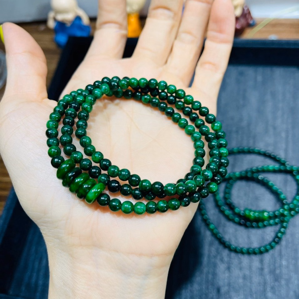 Vòng Tay Ngũ Điếu Ngọc Cẩm Thạch Sơn Thủy Thiên Nhiên - Thắng Giang - Ảnh 3