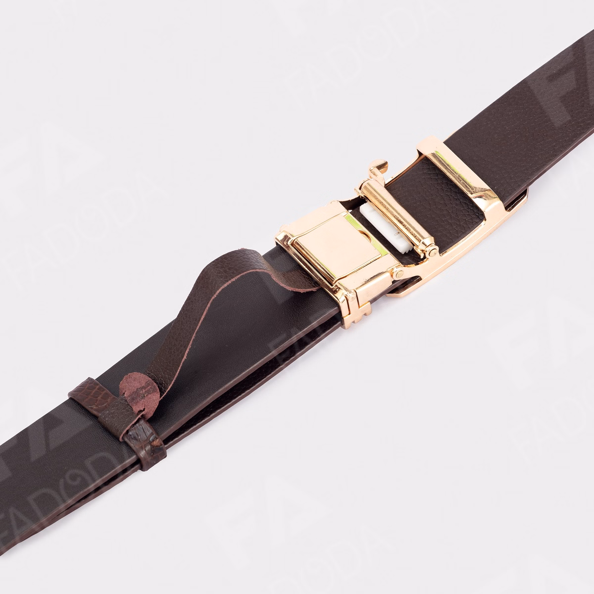 Thắt Lưng Da Cá Sấu Fa Do Da Fcb01Bn Dây Liền Bản Rộng 3.5 Cm - Ảnh 4