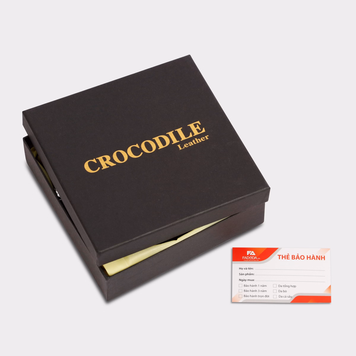 Thắt Lưng Da Cá Sấu Fa Do Da Fcb01Bn Dây Liền Bản Rộng 3.5 Cm - Ảnh 8