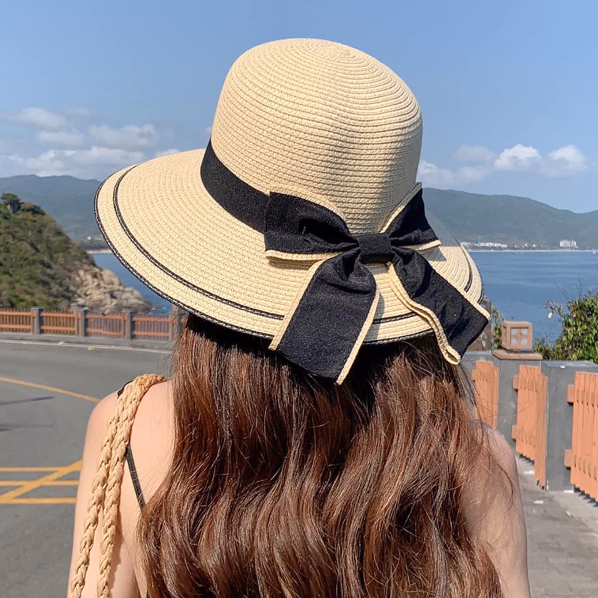 Nón Cói Vành Rộng Phối Nơ - Vanass - Ảnh 6