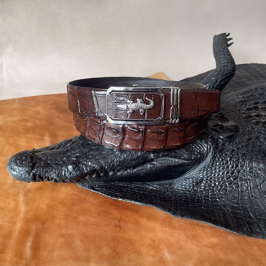 Dây Nịt Cá Sâu Dây Thắt Lưng Nam Da Cá Sấu Thật Zst380 - Zinpro - Ảnh 7