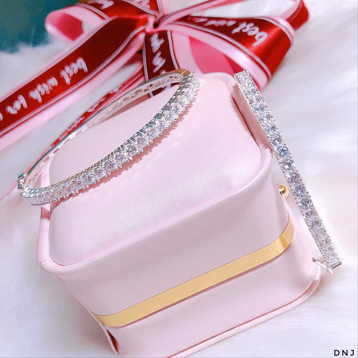 Vòng Tay Bạc Ta Cao Cấp Gắn Full Đá 5A Có Thẻ Hóa Đơn - Thắng Giang