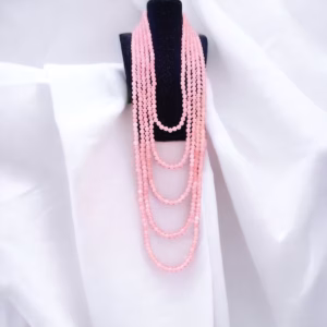 Chuối Vòng Cổ Năm Tầng Thạch Anh Hồng Hầu Dâng Dáng Dài - Thắng Giang