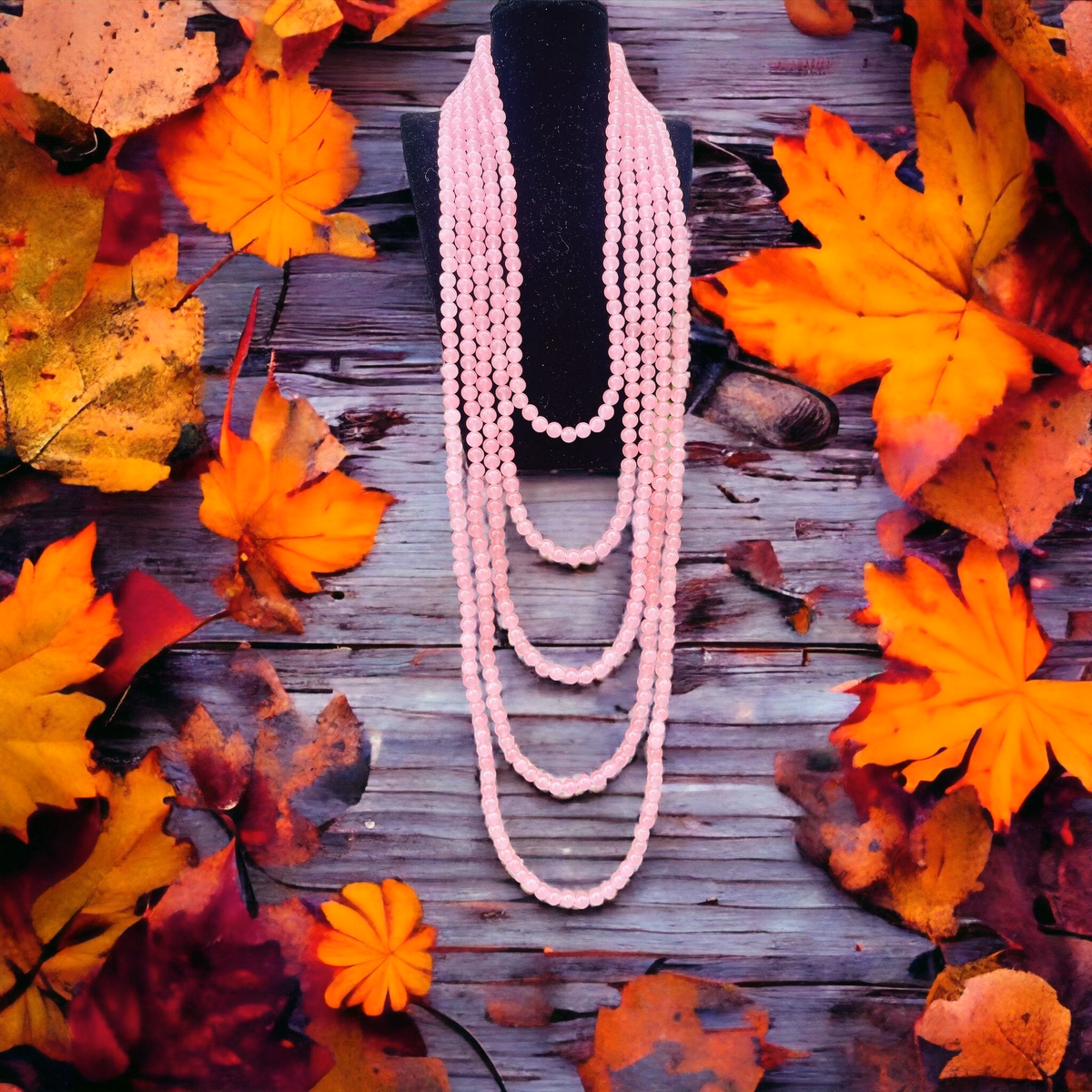 Chuối Vòng Cổ Năm Tầng Thạch Anh Hồng Hầu Dâng Dáng Dài - Thắng Giang - Ảnh 3