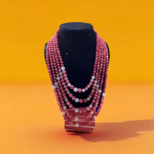 Chuỗi Vòng Cổ Thạch Anh Hồng Hầu Dâng Năm Tầng - Thắng Giang