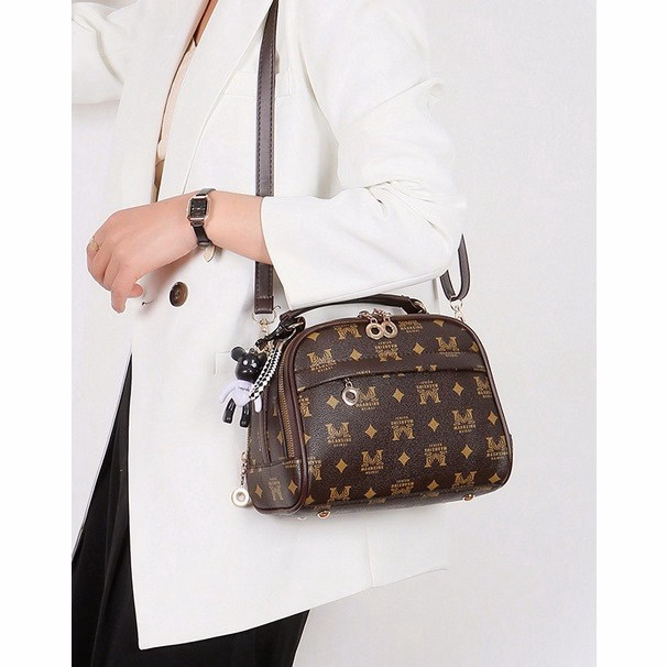 Túi Xách Nữ Mk Có Quai Xách Tặng Kèm Gấu Wh6 - Winnie House - Ảnh 9