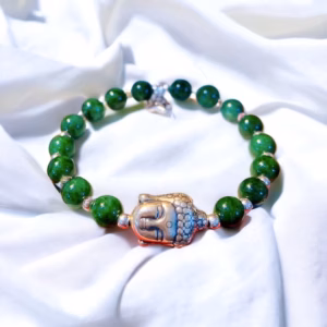 Vòng Tay Ngọc Cẩm Thạch Sơn Thuỷ Mix Charm Phật Bạc Ta Chuẩn - Thắng Giang
