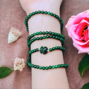 Vòng Tay Cẩm Thạch Túi Tiền Thiên Nhiên Bốn Ly Cuấn Năm Vòng - Thắng Giang