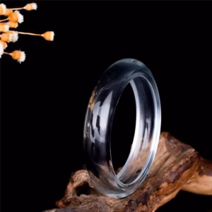 Vòng Tay Bản Liền Đá Pha Lê Trắng - Thắng Giang