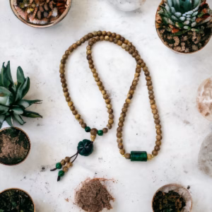 Vòng Tay Trầm Tốc Rừng Lào Thiên Nhiên Phú Lu Thống Cỏ Bốn Lá Ngọc Cẩm Thạch Sơn Thủy - Thắng Giang