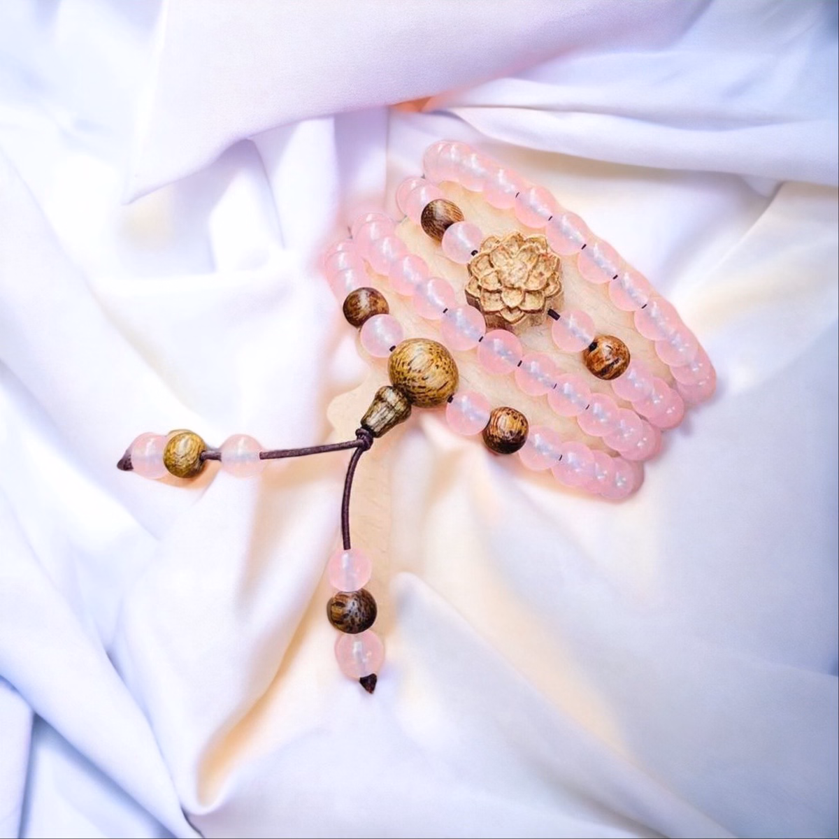 Vòng Tay Đá Thiên Nhiên Phối Sen Trầm Tốc - Thắng Giang - Ảnh 2