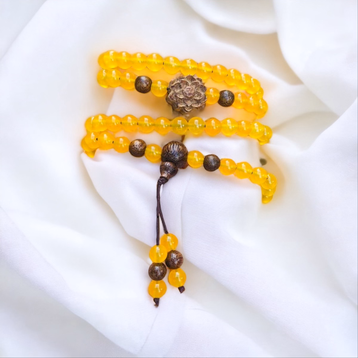 Vòng Tay Đá Thiên Nhiên Phối Sen Trầm Tốc - Thắng Giang - Ảnh 5